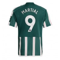 Camiseta Manchester United Anthony Martial #9 Visitante Equipación 2023-24 manga corta